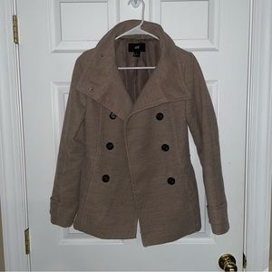 Taupe pea coat
